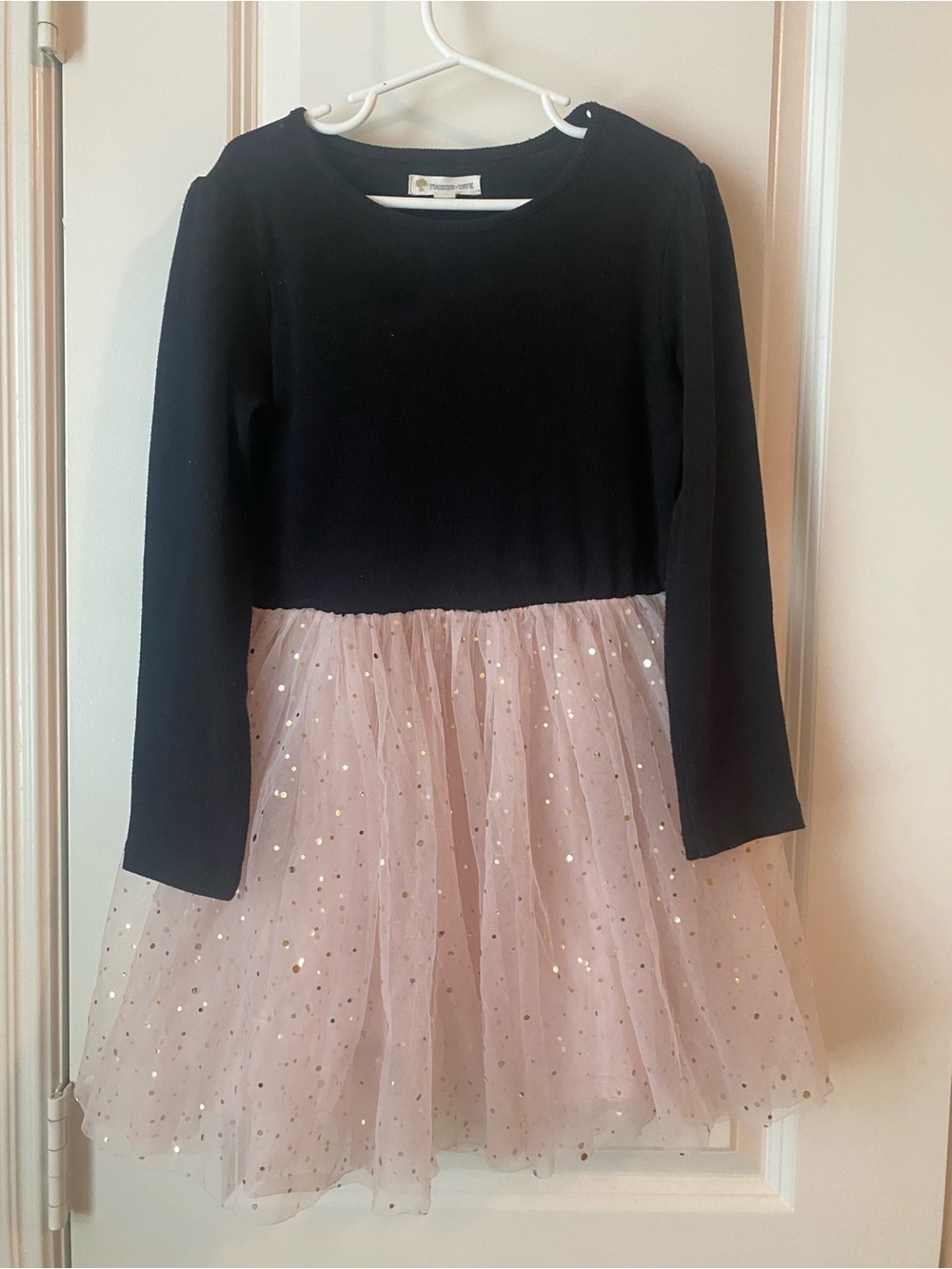 Tucker + Tate Black dress with Pink Glitter Tulle Dress